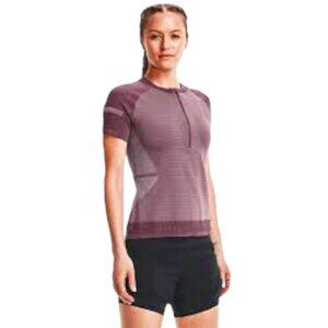 NWT Under Armour Intelliknit 1/4 Zip Short Sleeve Top Small